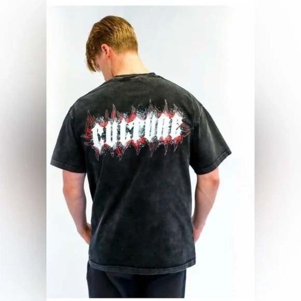 Original Culture Mens T Shirt XL Black Box Logo Graphic Streetwear Cotton NWT